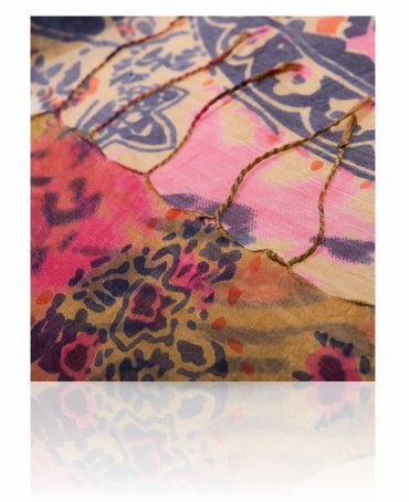 Палантин Женский S-PAISLEY.ANIMAL/GOLD